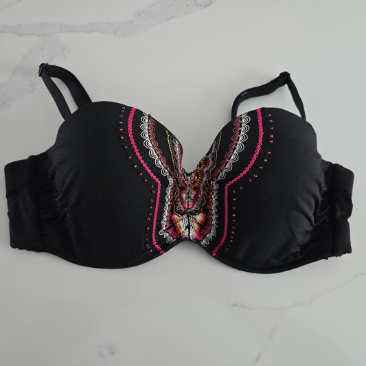 Turquoise Couture Bikini Top Large Preloved