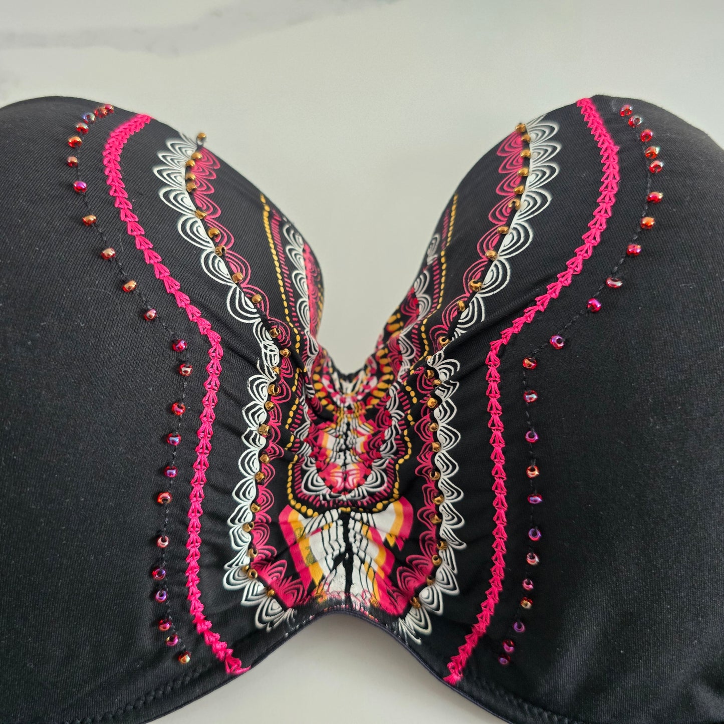 Turquoise Couture Bikini Top Large Preloved