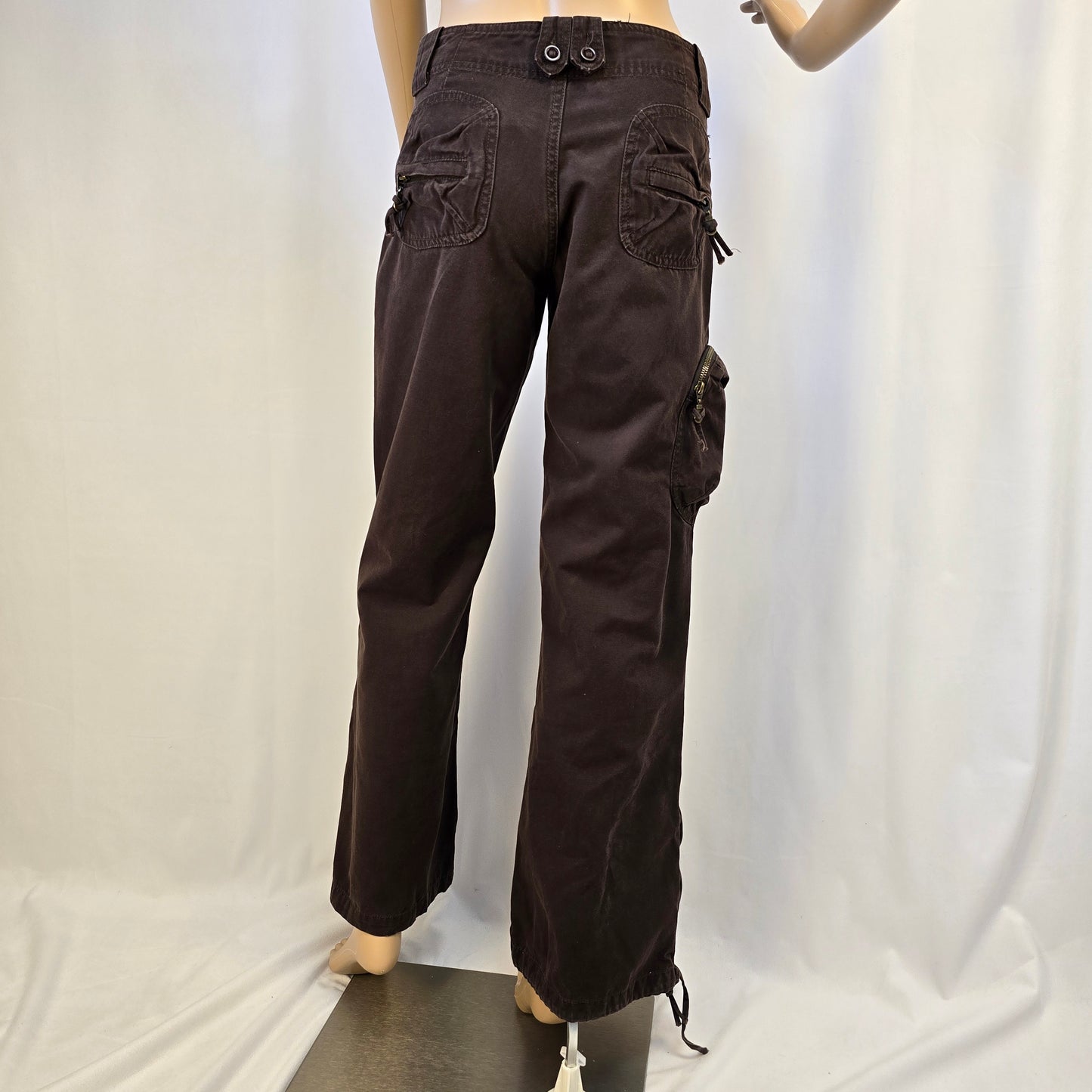 UB Jeans Brown Cargo Boot Cut Size Medium Preloved