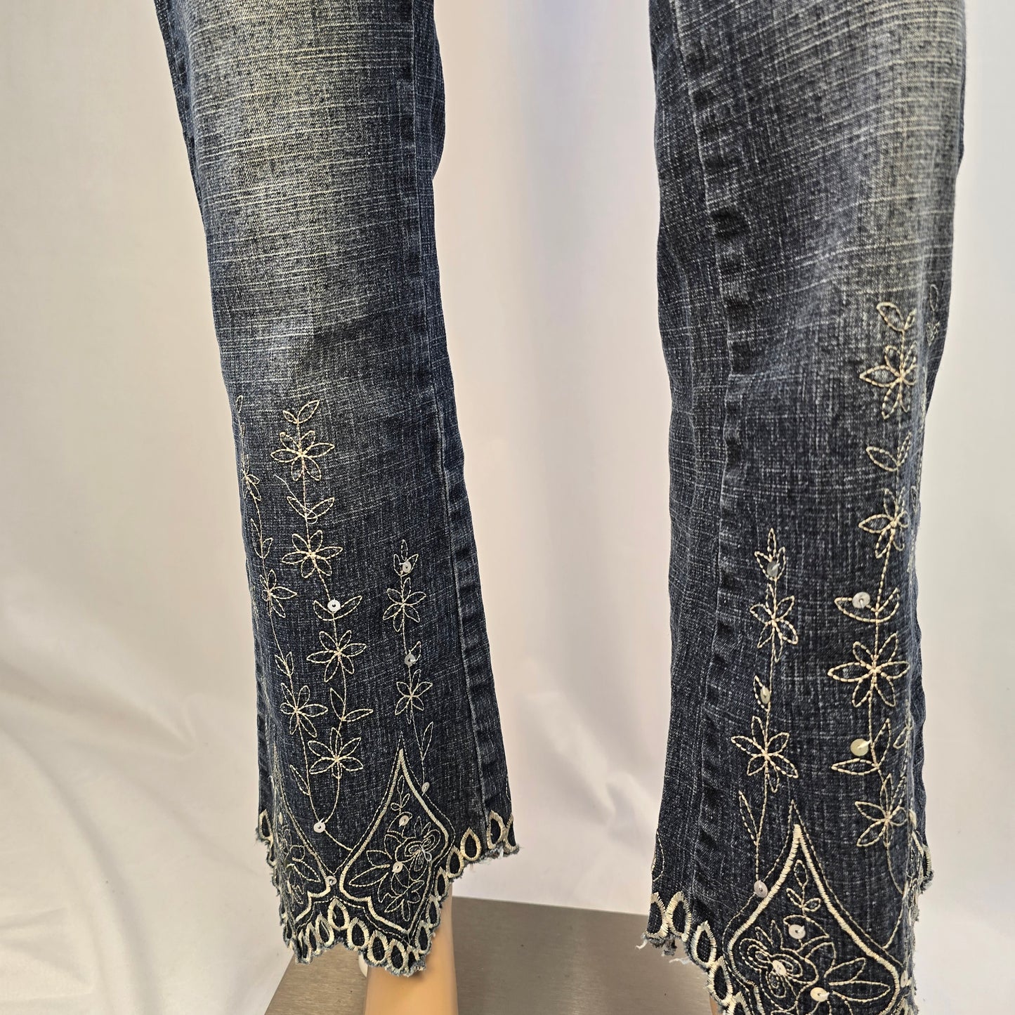 Apollo Blue Jeans with Shark Cut Leg Size 7/8 Preloved