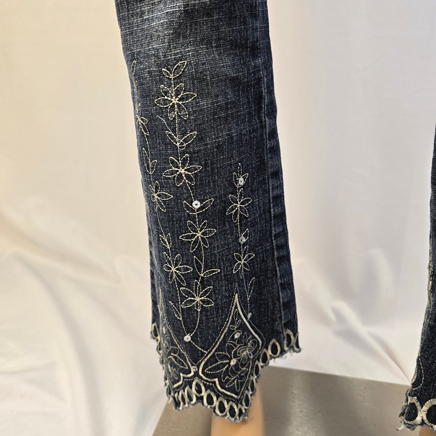 Apollo Blue Jeans with Shark Cut Leg Size 7/8 Preloved