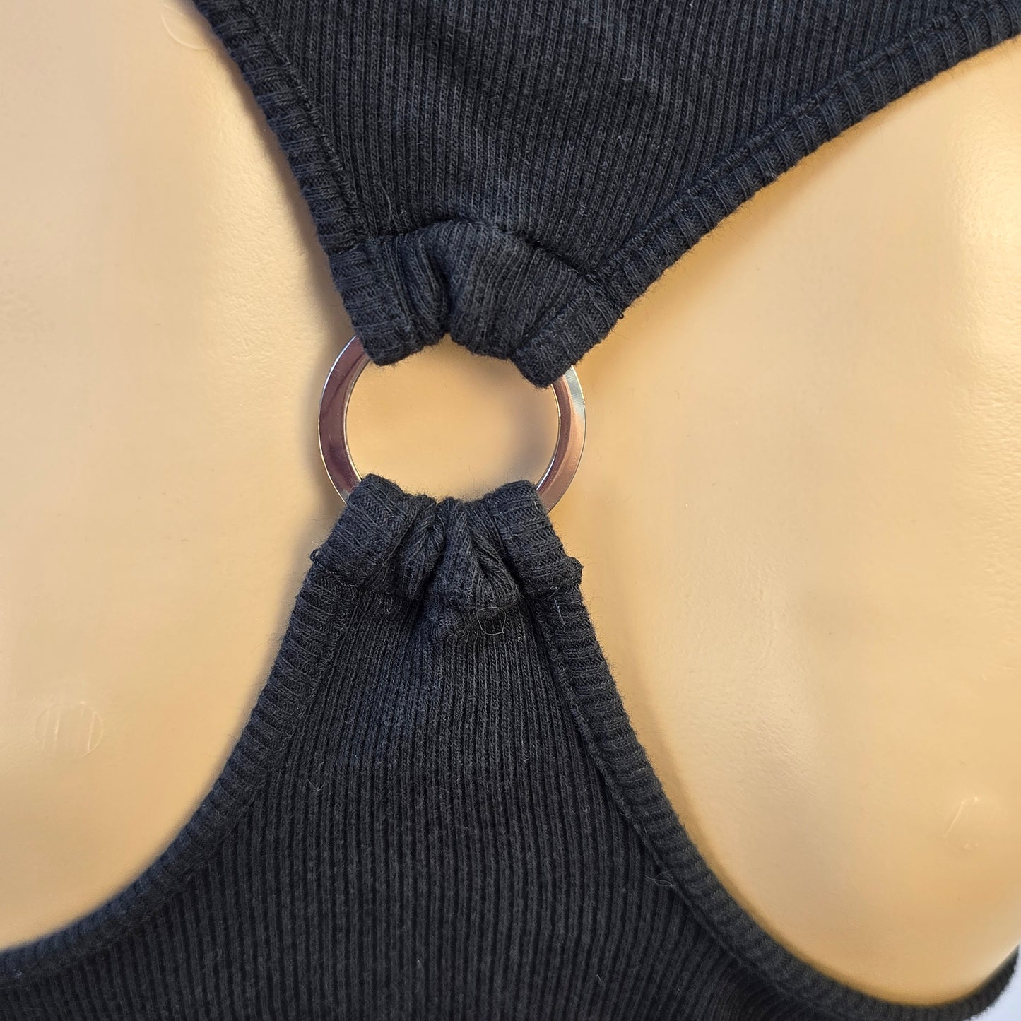 Guess Black Racerback Tank Top Size Medium Preloved