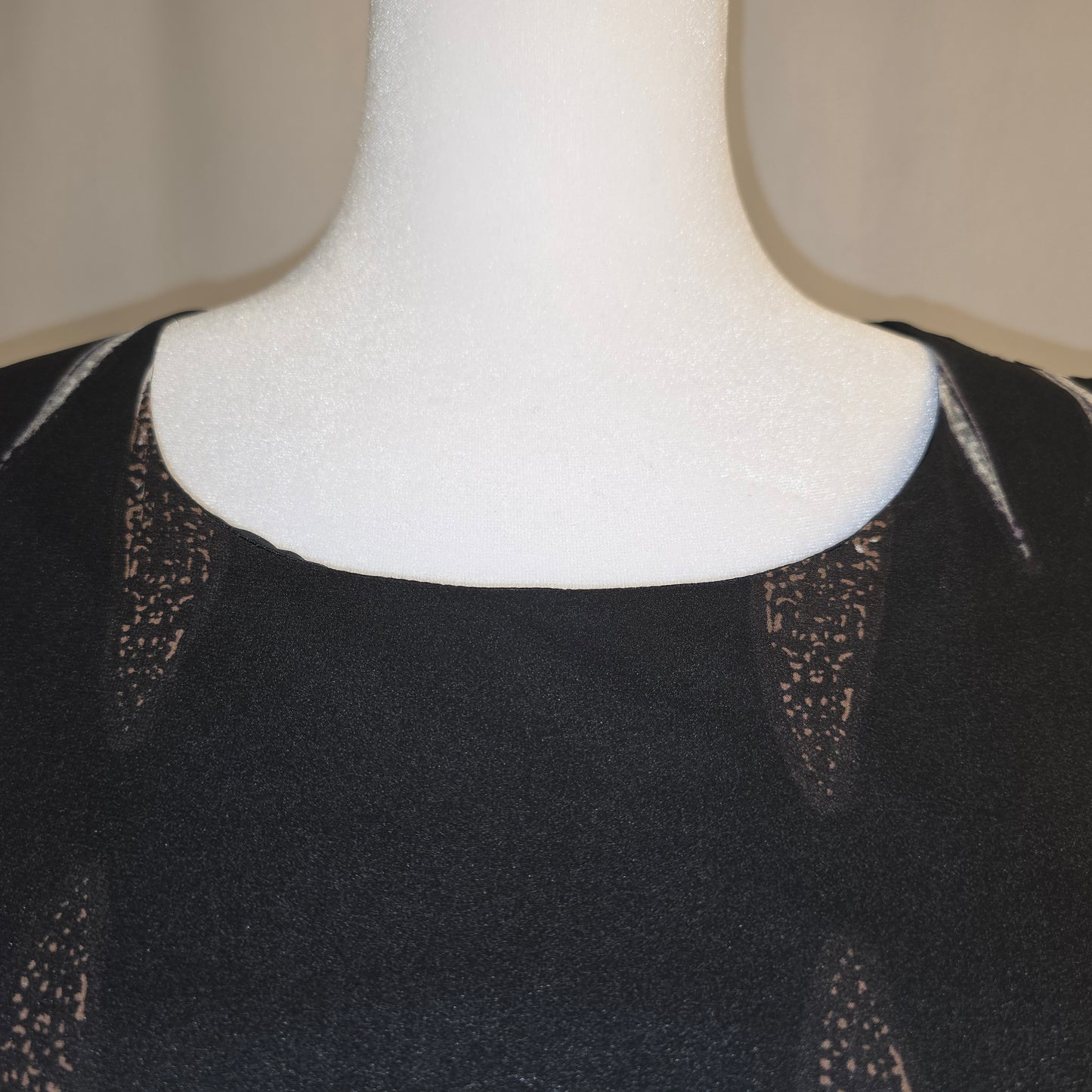 Picadilly Maxi Dress Black, White, Brown Size 12