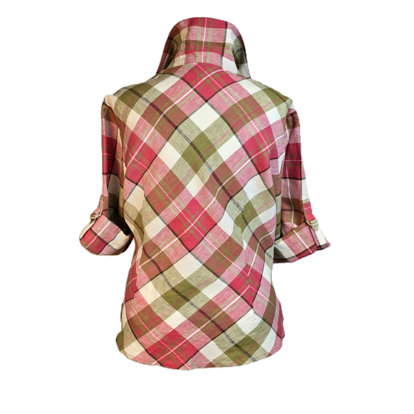 Jones New York Signature Plaid Blouse Preloved Large