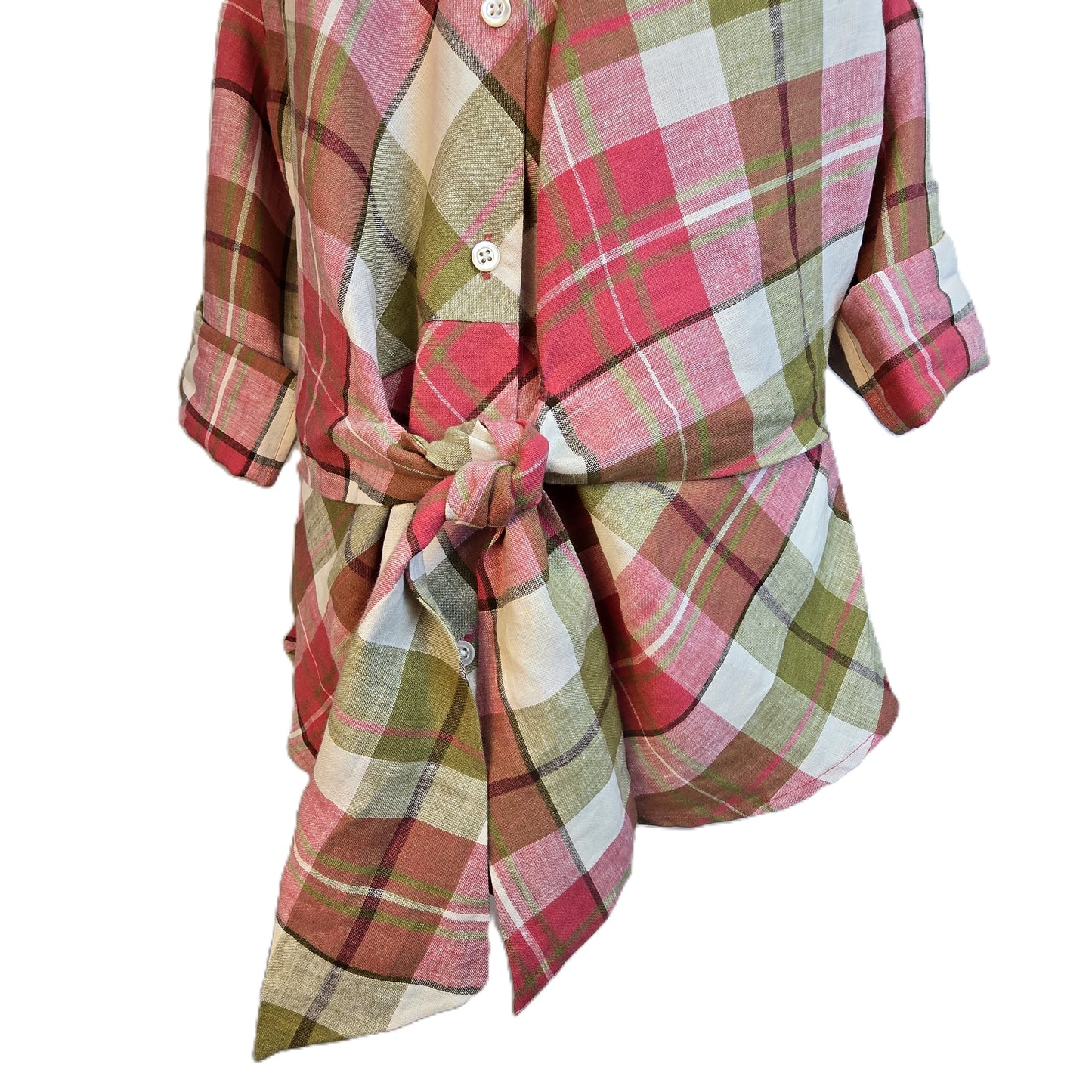 Jones New York Signature Plaid Blouse Preloved Large