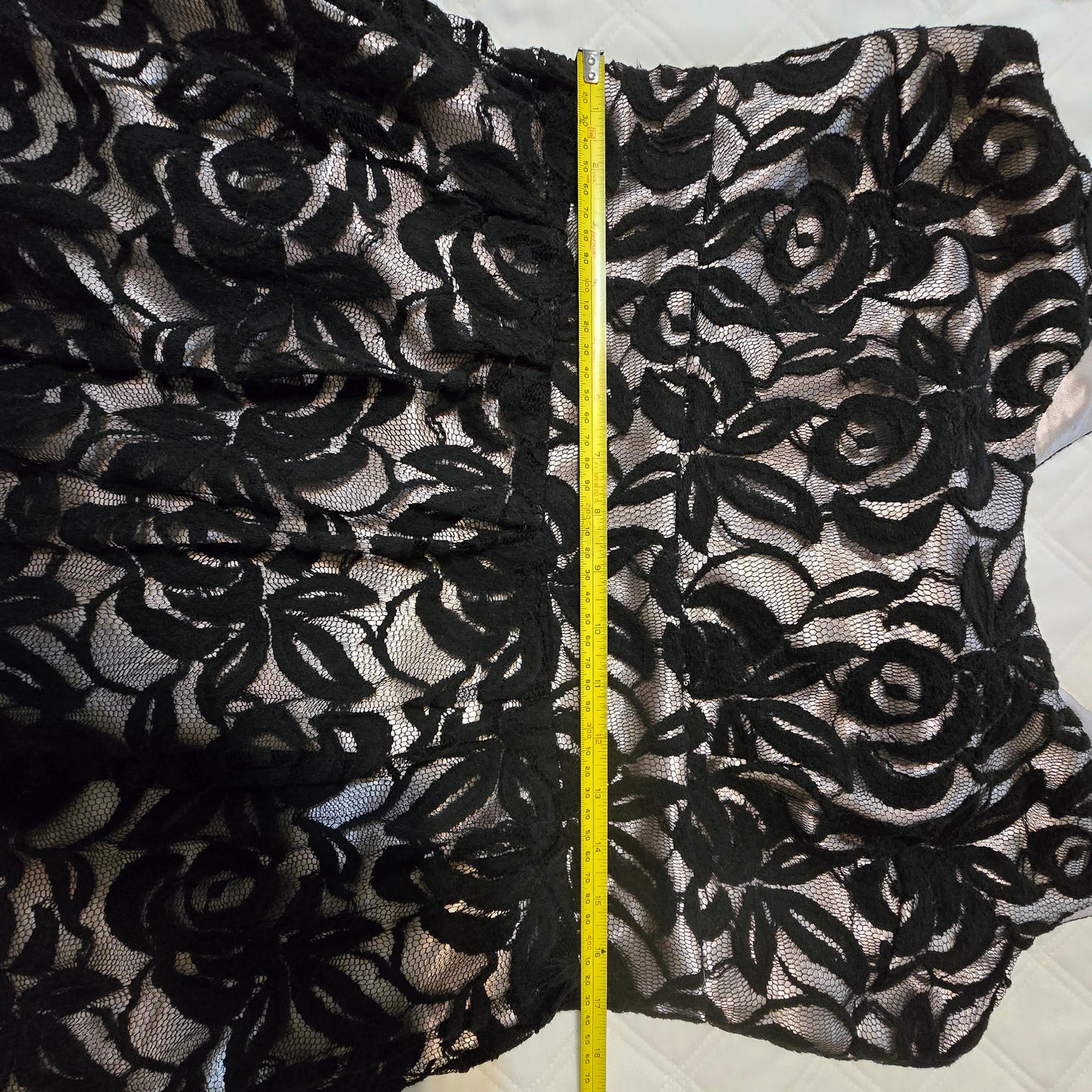 Bizz Girl Black & Champagne Dress XL Preloved