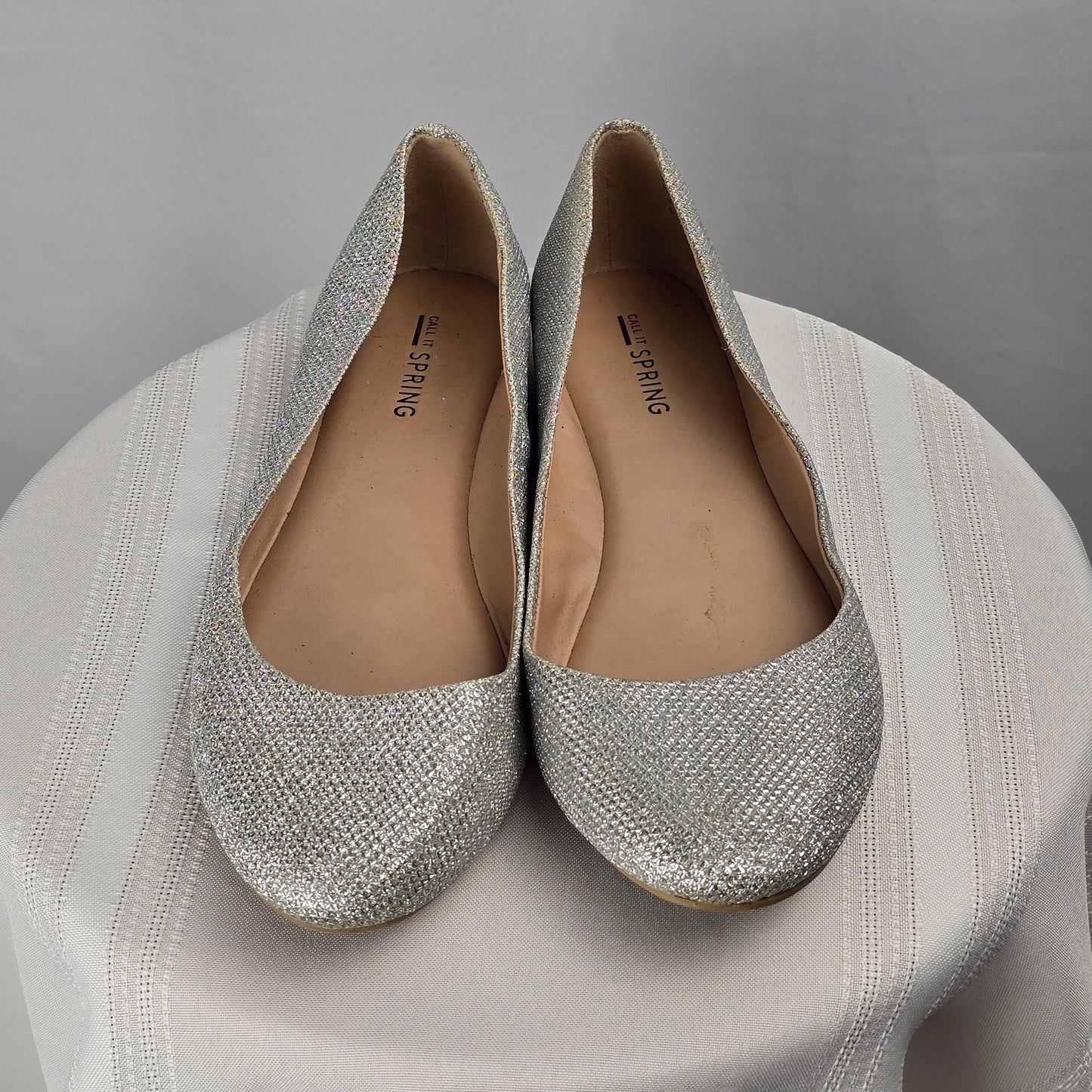 Call it Spring Sparkle Ballet Flats Preloved Size 8