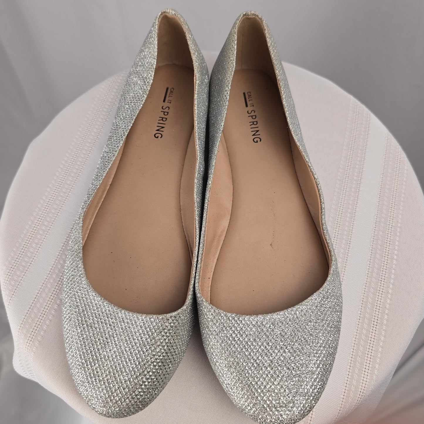 Call it Spring Sparkle Ballet Flats Preloved Size 8