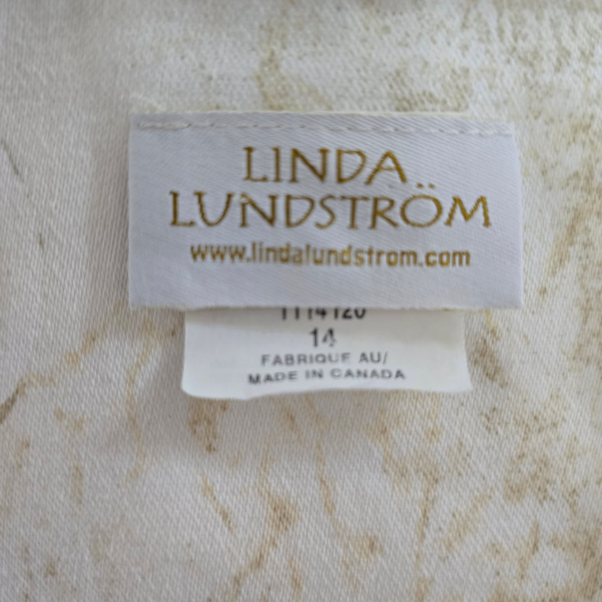 Linda Lundström Vintage Open‑Front Jacket – Paisley, Lightweight, Size 14 Preloved