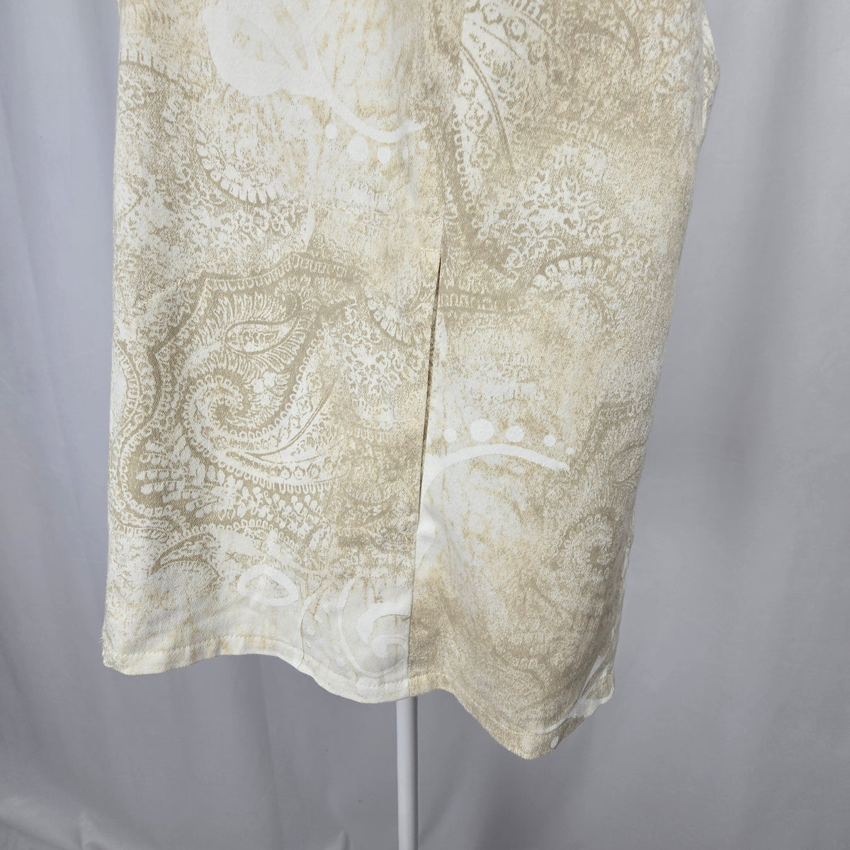 Linda Lundström Vintage Open‑Front Jacket – Paisley, Lightweight, Size 14 Preloved