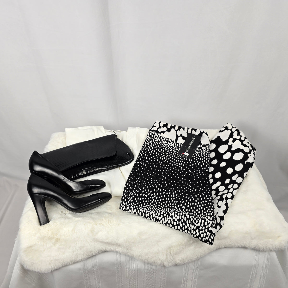 Frank Lyman Black & White Modern Print Pants – NWT, Size 16