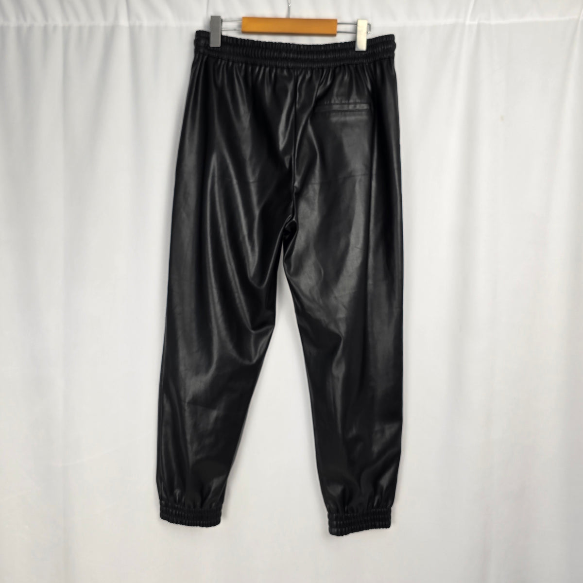 Zara Faux Leather Joggers Large Preloved