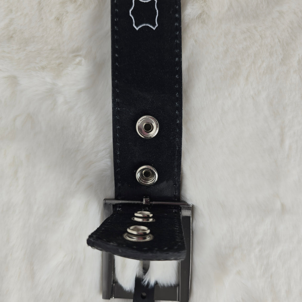 Country Leather Belt Size 40 + Rhinestone Butterfly Buckle – New