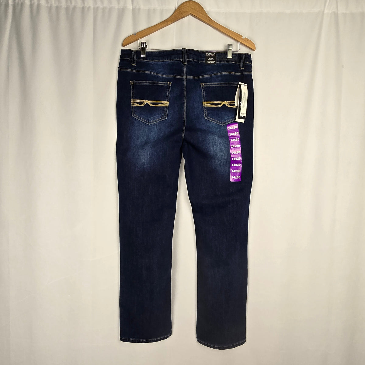 Buffalo David Bitton Misha Mid-Rise Straight Leg Jeans | Size 14x30 | NWT