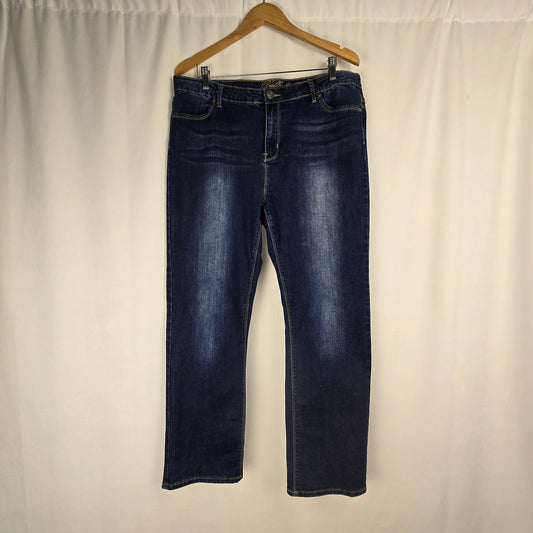 Buffalo David Bitton Misha Mid-Rise Straight Leg Jeans | Size 16x30