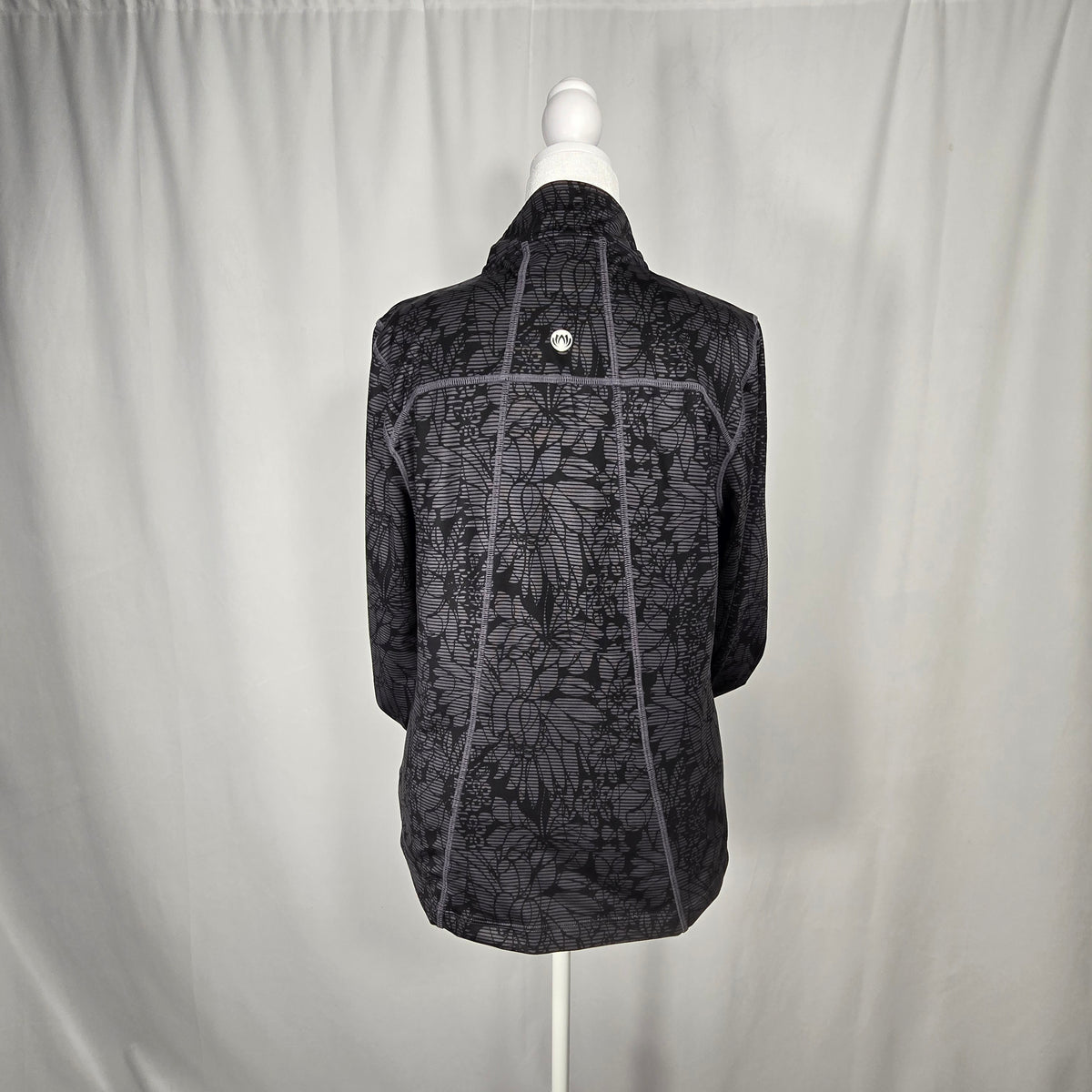 Mondetta Large Athletic Jacket | Gray, Black & Pink Activewear