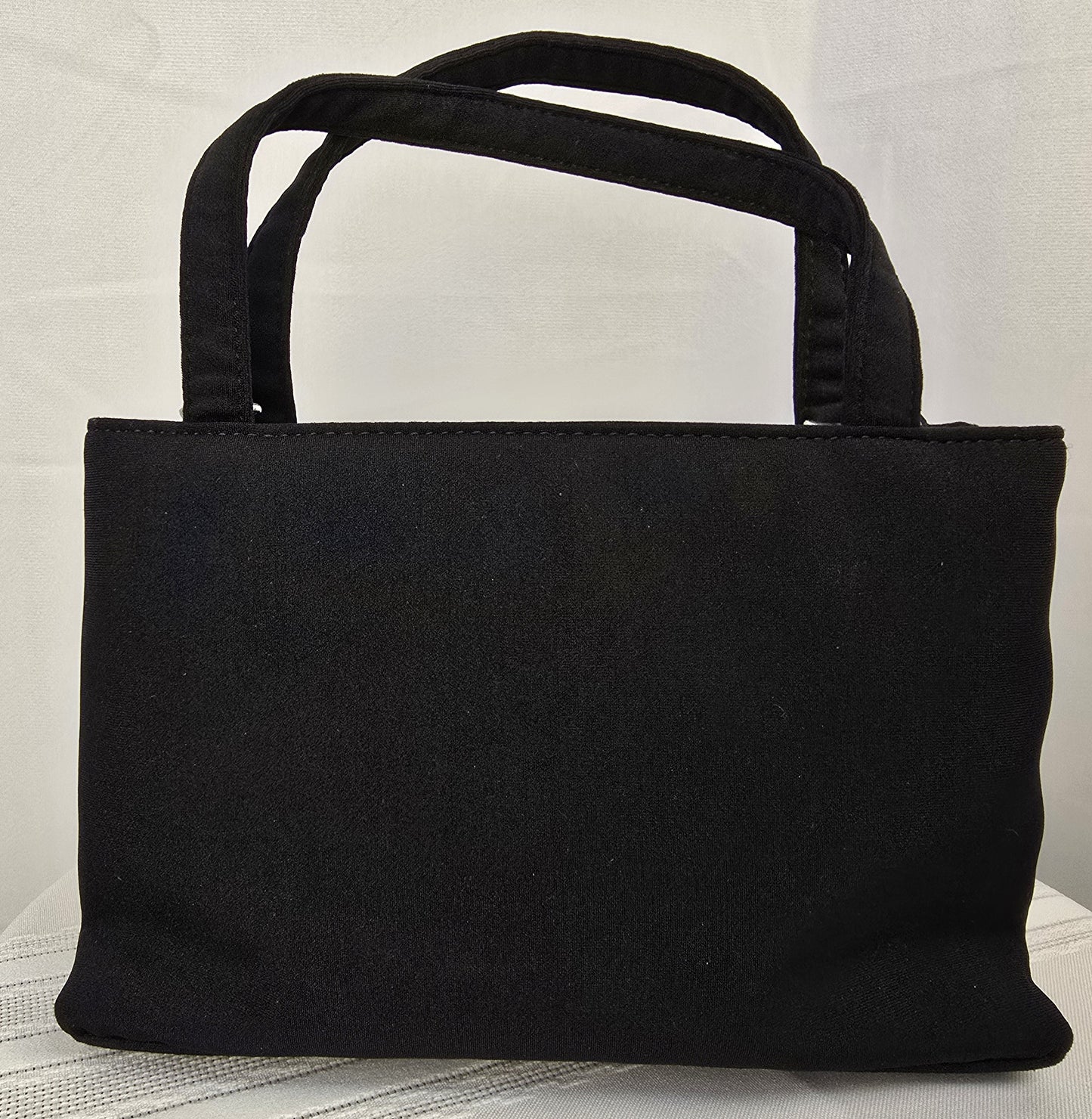 Nine West Black Fabric Mini Handbag with Shoulder Strap Preloved